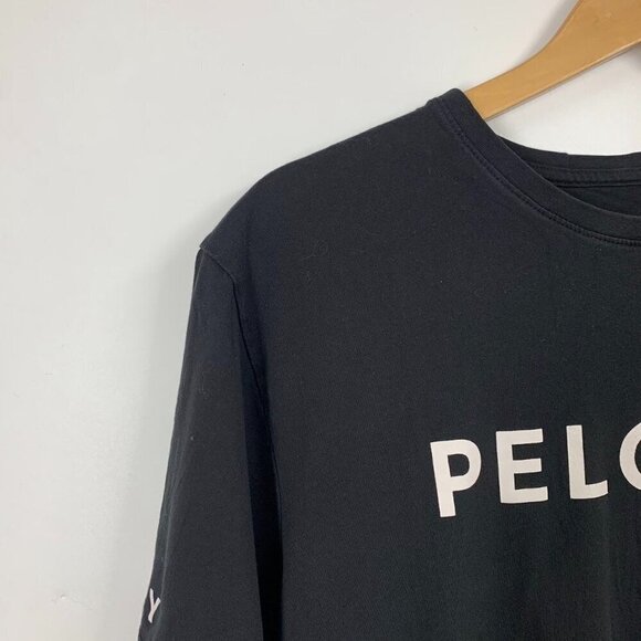 Peloton Men's Classic Logo Crew Neck Cotton Cycling Short Sleeve Shirt Size L - Picture 3 of 11